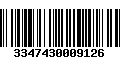 Código de Barras 3347430009126