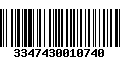 Código de Barras 3347430010740