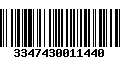 Código de Barras 3347430011440