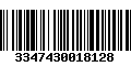 Código de Barras 3347430018128