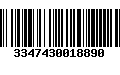 Código de Barras 3347430018890