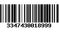 Código de Barras 3347430018999