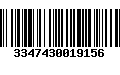 Código de Barras 3347430019156