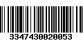 Código de Barras 3347430020053