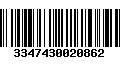 Código de Barras 3347430020862