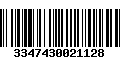 Código de Barras 3347430021128