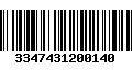 Código de Barras 3347431200140