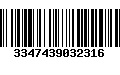 Código de Barras 3347439032316