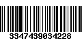 Código de Barras 3347439034228