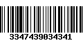 Código de Barras 3347439034341