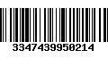 Código de Barras 3347439950214