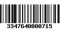 Código de Barras 3347640000715