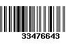 Código de Barras 33476643