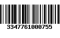 Código de Barras 3347761000755