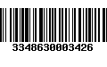 Código de Barras 3348630003426