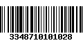 Código de Barras 3348710101028