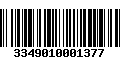 Código de Barras 3349010001377