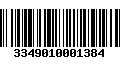 Código de Barras 3349010001384