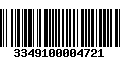 Código de Barras 3349100004721