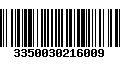 Código de Barras 3350030216009