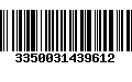 Código de Barras 3350031439612