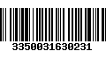 Código de Barras 3350031630231