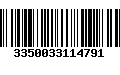 Código de Barras 3350033114791