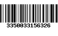 Código de Barras 3350033156326