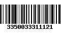 Código de Barras 3350033311121