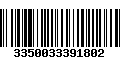 Código de Barras 3350033391802