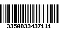 Código de Barras 3350033437111