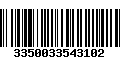 Código de Barras 3350033543102