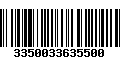 Código de Barras 3350033635500