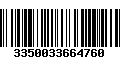 Código de Barras 3350033664760