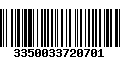 Código de Barras 3350033720701