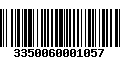 Código de Barras 3350060001057