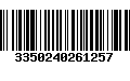 Código de Barras 3350240261257