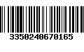 Código de Barras 3350240670165