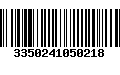 Código de Barras 3350241050218