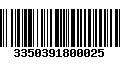 Código de Barras 3350391800025