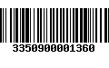 Código de Barras 3350900001360