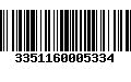 Código de Barras 3351160005334