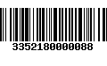 Código de Barras 3352180000088