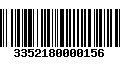 Código de Barras 3352180000156