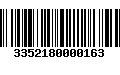 Código de Barras 3352180000163