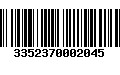 Código de Barras 3352370002045