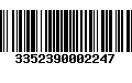 Código de Barras 3352390002247