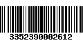 Código de Barras 3352390002612