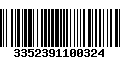 Código de Barras 3352391100324