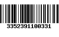 Código de Barras 3352391100331